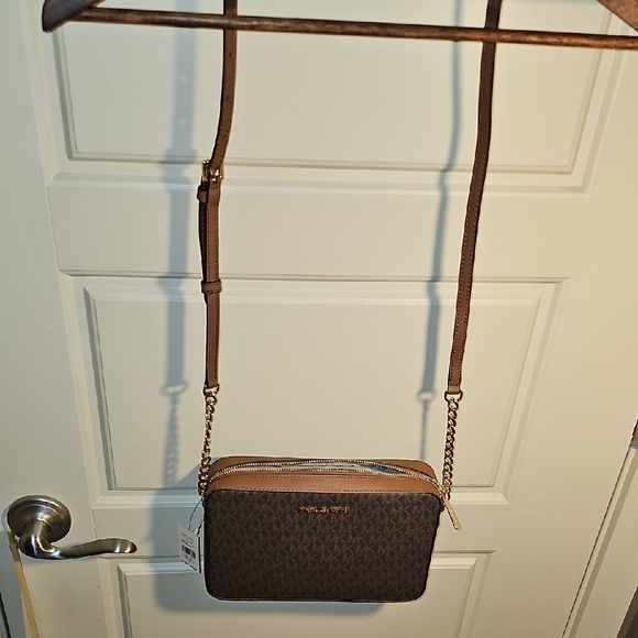 Michael Kors Dark Brown Crossbody Bag - Picture 7 of 12